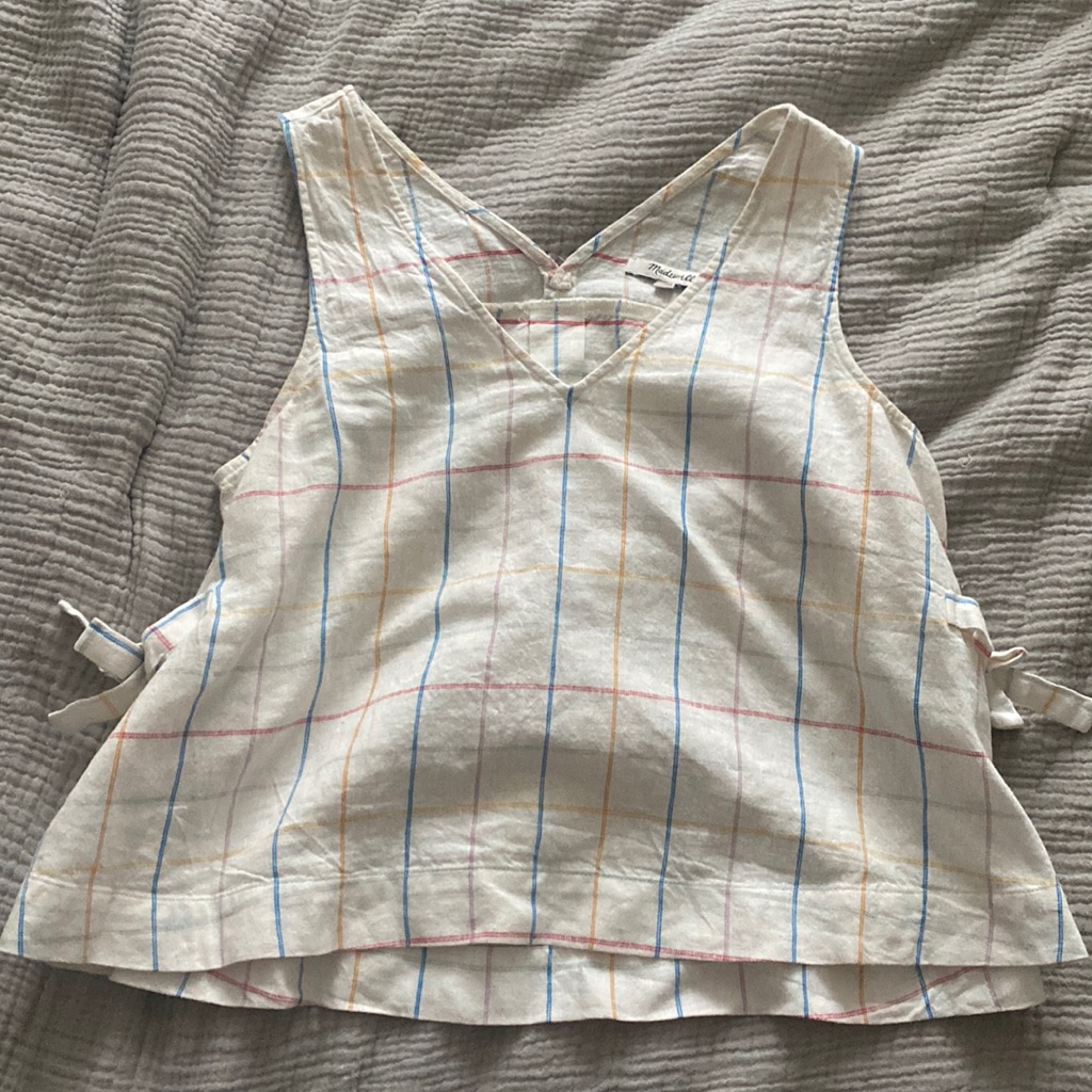 Madewell White Smock Tank Top. Nwt.